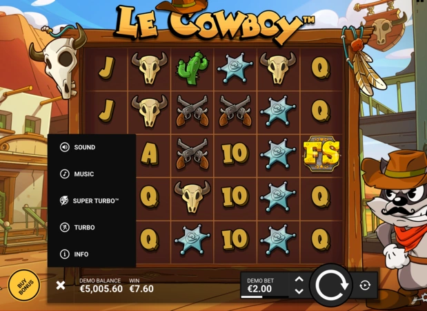 Le Cowboy Slot Zvuk